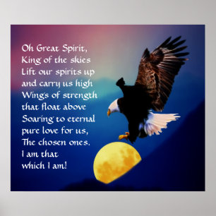 Pôster Oração Indiana Nativa Norte Americana