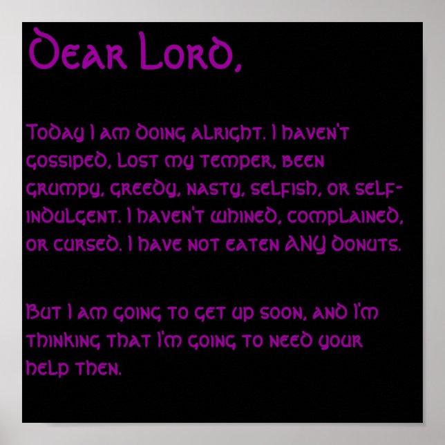 Pôster Oração Morining (Frente)