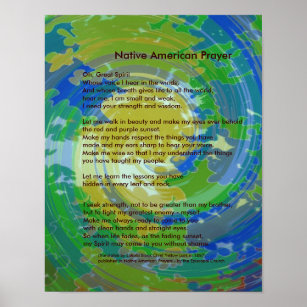 Poster Oração Nativa Americana