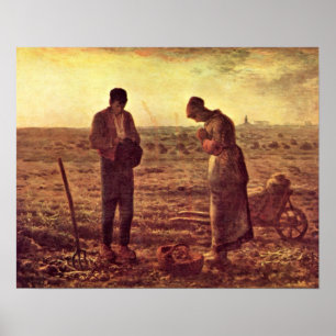 Pôster Oração noturna por Jean-Francois Millet