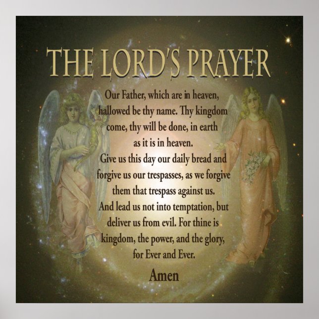 Poster Oração - Oração do Senhor (Frente)