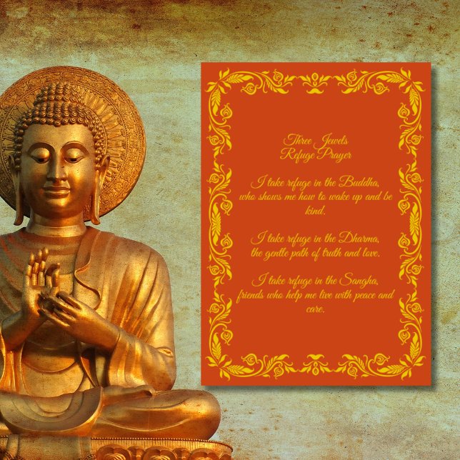 Poster Oração para o Refúgio de Três Joias - Versão para  (Criador carregado)