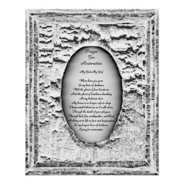 Pôster Oração Para Restauração (Frente)