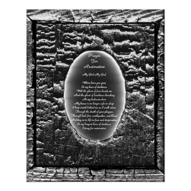 Pôster Oração Para Restauração (Frente)