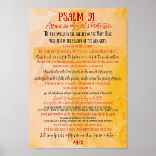 Poster Oração PSALM 91