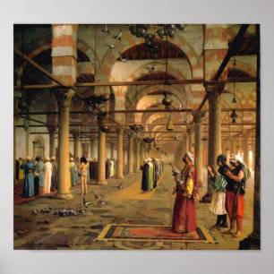 Pôster Oração Pública Na Mesquita De Amr, Cairo