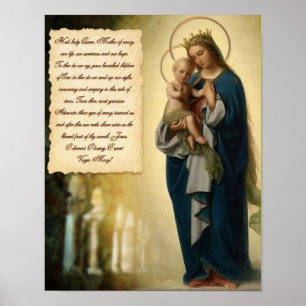 PÔSTER ORAÇÃO SANTAMENTE DA RAINHA DA SARAIVA