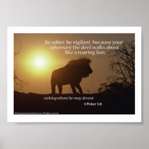 Poster Orações da escritura da bíblia