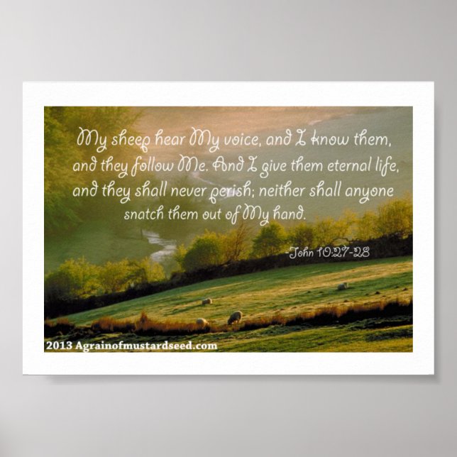 Poster Orações de Escritura de bíblia (Frente)