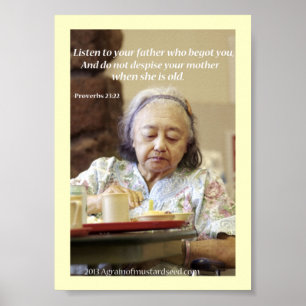 Pôster Orações de Escritura de bíblia