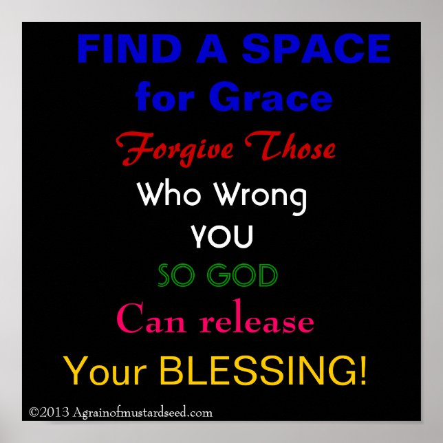 Poster Orações de Escritura de bíblia (Frente)