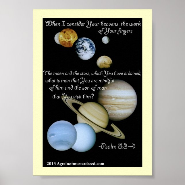 Pôster Orações de Escritura de bíblia (Frente)