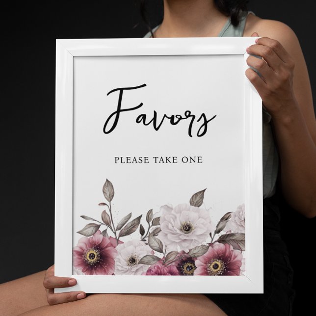 Poster Orações Florais Brancas e Placas para Sinais Bebês (Criador carregado)