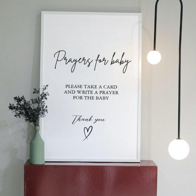 Poster Orações para Bebê Bem Desejos para Sinal Chá de fr (Criador carregado)