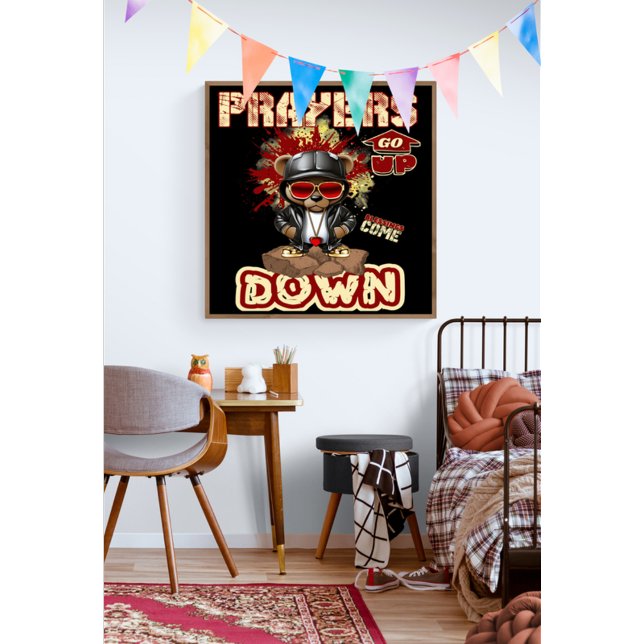 Pôster Orações Subem Fé Cristã (Criador carregado)