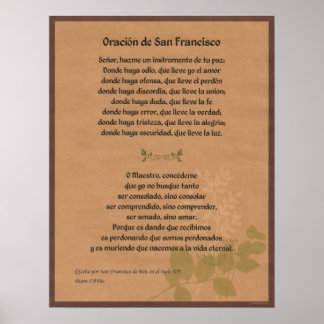 Pôster Orancion de San Fransisco