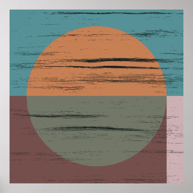 Poster Orange And Green Circle (Frente)