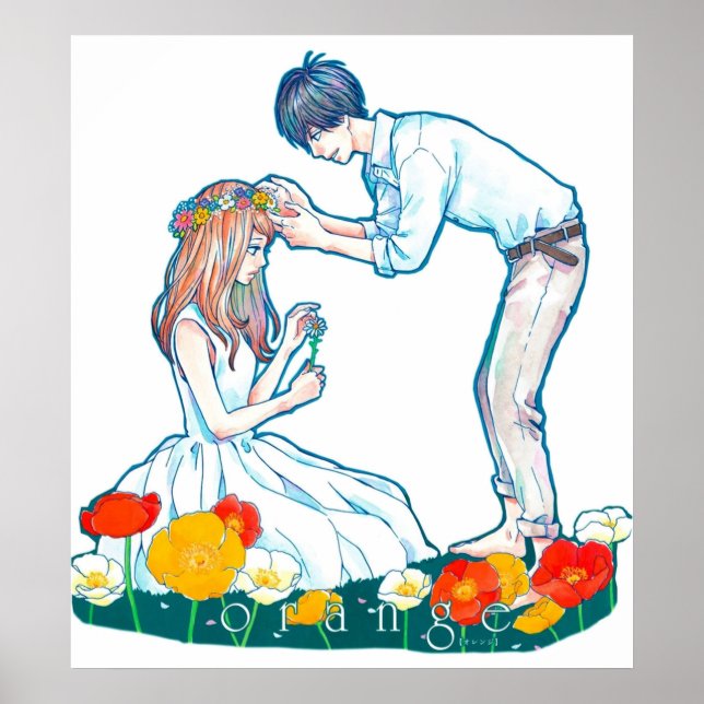 Poster Orange Anime Naho Kakeru Love (Frente)