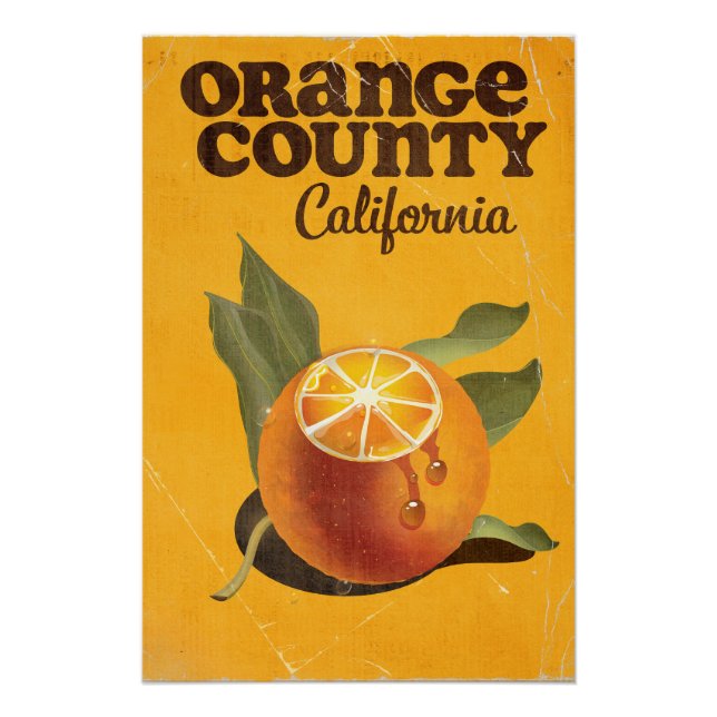 Pôster Orange County California (Frente)