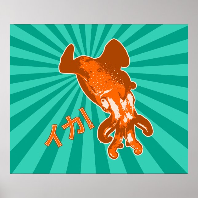 Pôster Orange Ika (Frente)