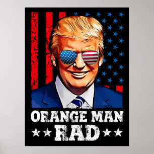Poster orange man rad, pro trump