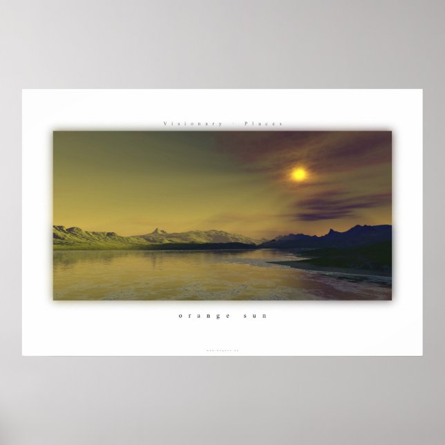 Pôster orange sun (Frente)