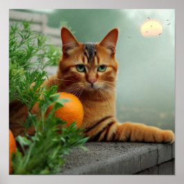 Poster Orange Tabby Cat
