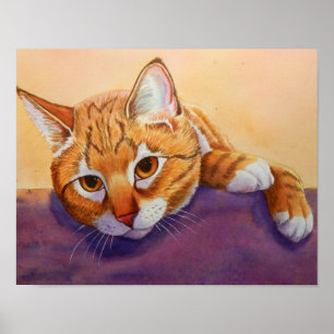 Poster Orange Tabby Cat