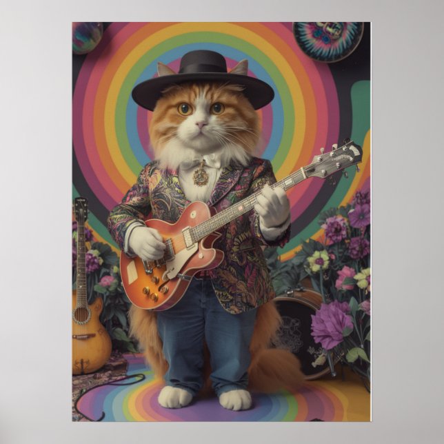 Poster Orange Tabby Rocker (Frente)