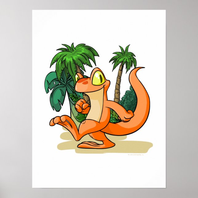 Poster Orange Techo on a Mystery Island quest (Frente)