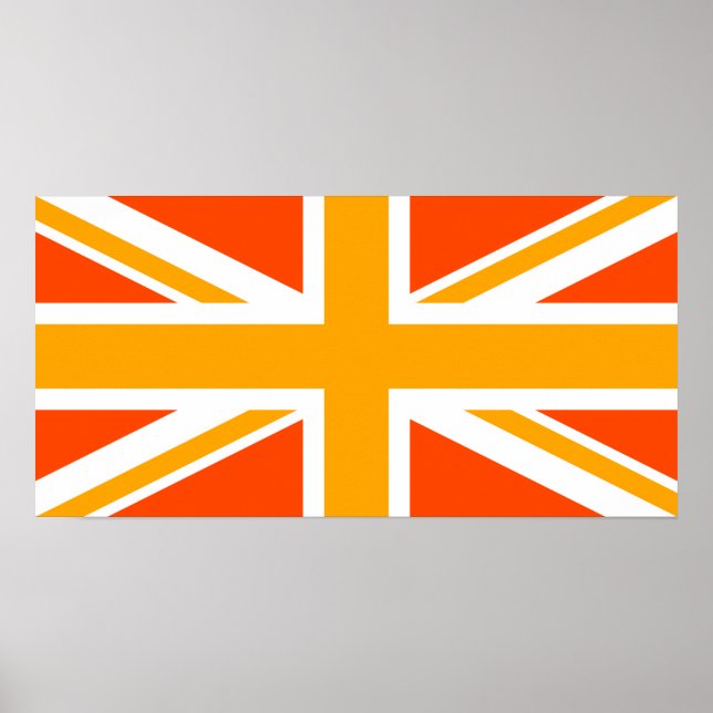 Poster Orange Union Jack (Frente)
