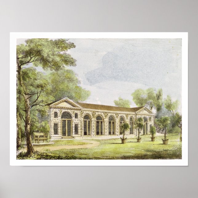 Poster Orangery, Kew Gardens, plate 11 from 'Kew Gardens: (Frente)