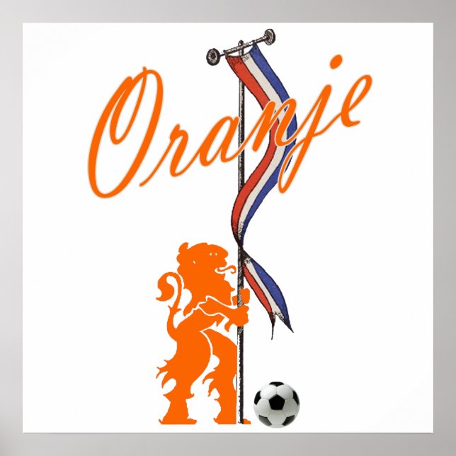 Poster Oranje Bandeira Holandesa (Frente)
