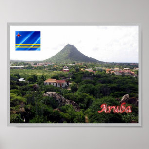 Poster Oranjestad - Aruba -