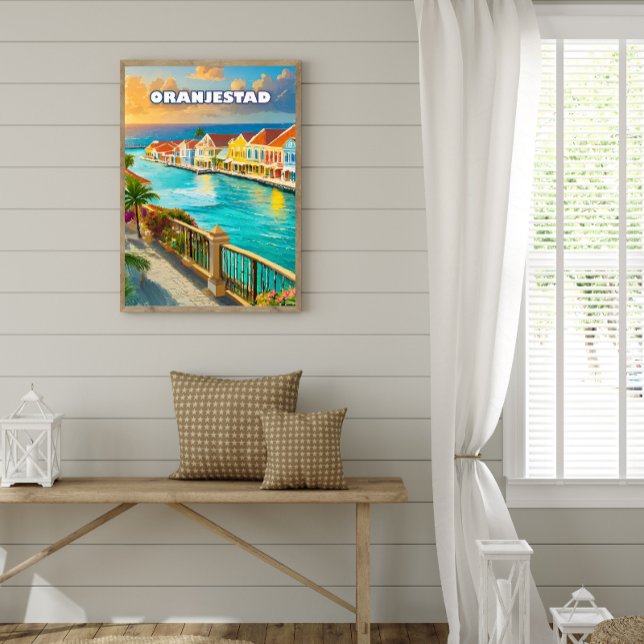 Poster Oranjestad, Caribbean jewel (Criador carregado)