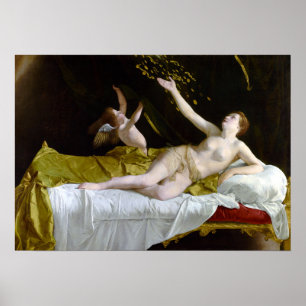 Poster Orazio Gentileschi Danaë e o Chá do Dourado