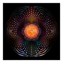 Pôster Orb Moon Rings