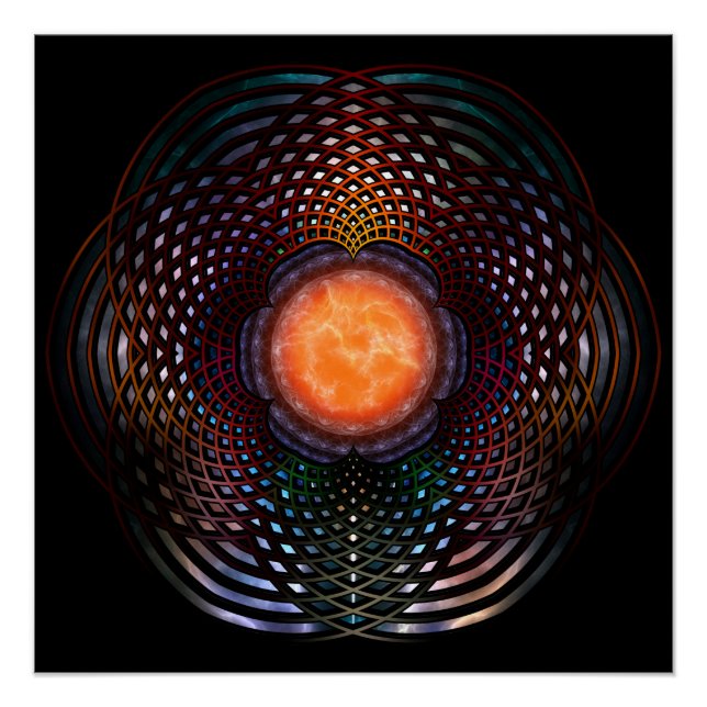 Pôster Orb Moon Rings (Frente)