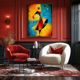 Poster Órbita Solar – Arte de Parede Geométrica Abstrata