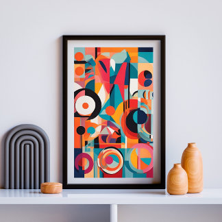 Poster Orbitais de Cor e Forma