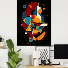 Poster Orbital Alignment – Modern Geometric Abstract