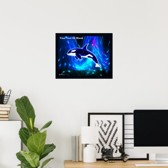 Poster Orca Cósmica (Escritório em casa)