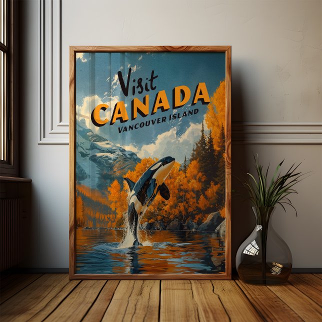 Poster Orca do Canadá - Arte da Ilha de Vancouver (Criador carregado)
