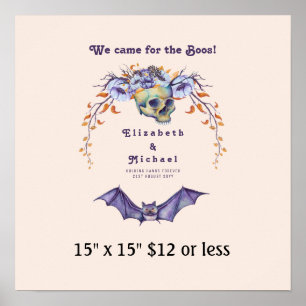 Poster Orçamento do BOOS do Halloween de Wreath da Árvore