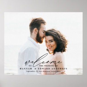 Poster orçamento roteiro foto bem-vindo ao casamento