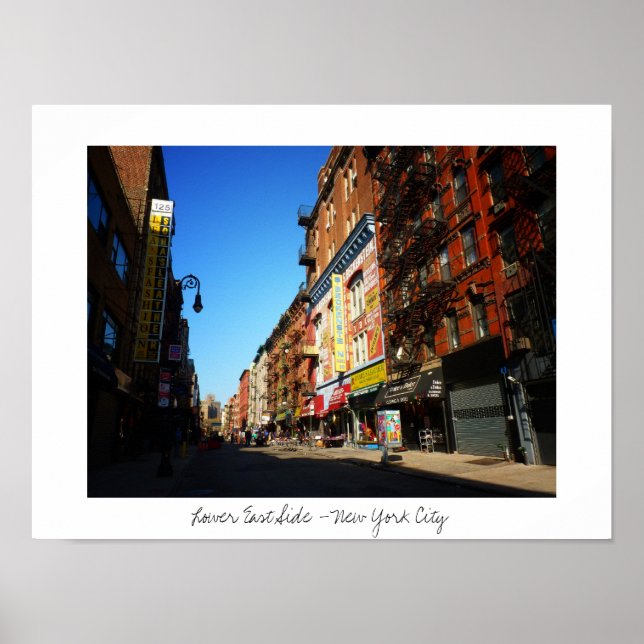 Poster Orchard Street - Lower East Side - Nova Iorque (Frente)