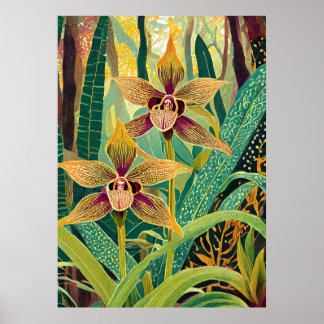 Poster Orchid Art V48