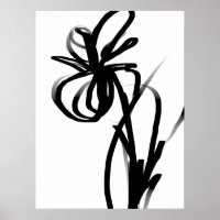 Orchid Blanc: Abstrato branco e preto