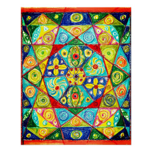 Pôster ordem abstrato