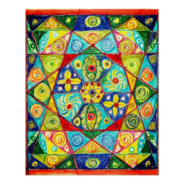 Pôster ordem abstrato (Frente)